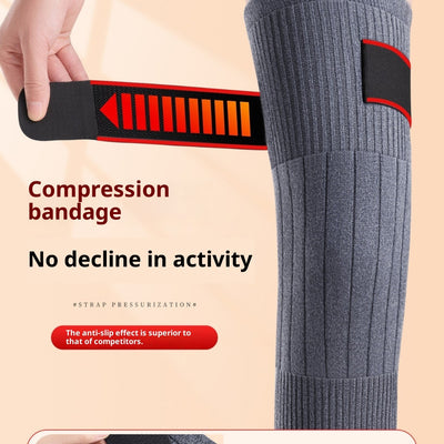 Cashmere Knee Pad Warm-keeping And Cold-proof Strap Leggings