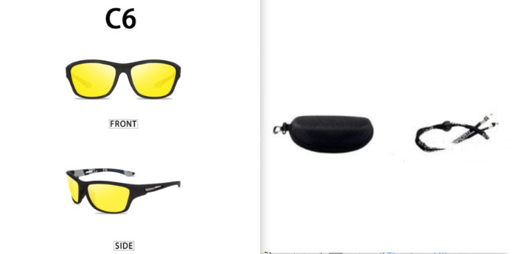 Lunettes de soleil polarisées pour hommes, pour l'extérieur