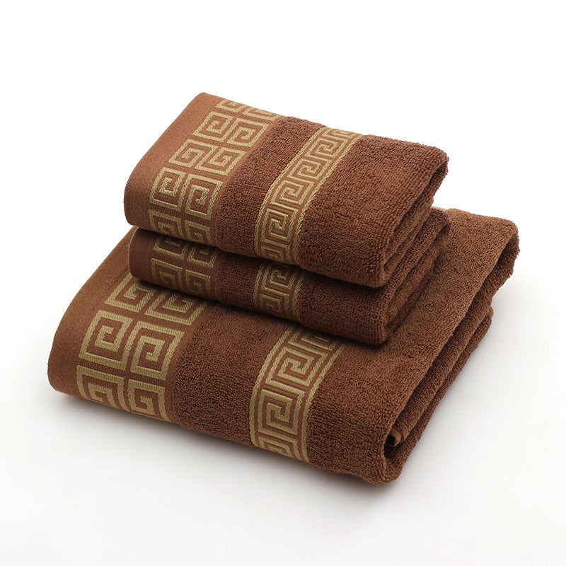 Coffret cadeau de serviettes (ensemble de trois pièces)