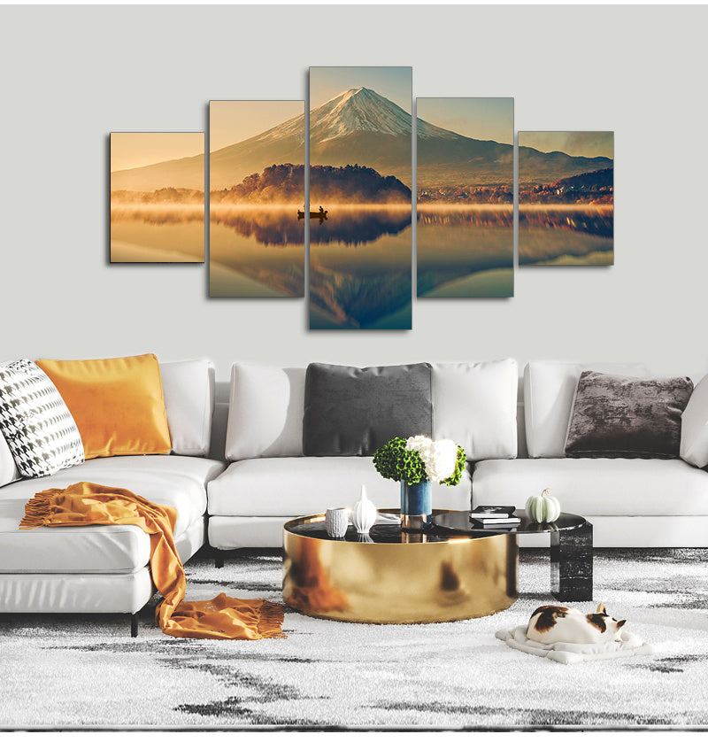 Art Wall Decoration Lake View Mountain Canvas Landscape Painting