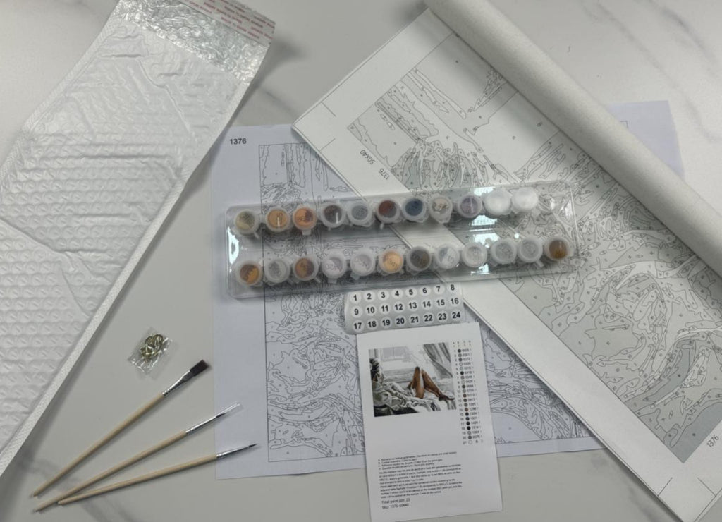 Canvas Painting Wall-Art Landscape By Numbers Elephants Home-Decor RUOPOTY Unique Modern