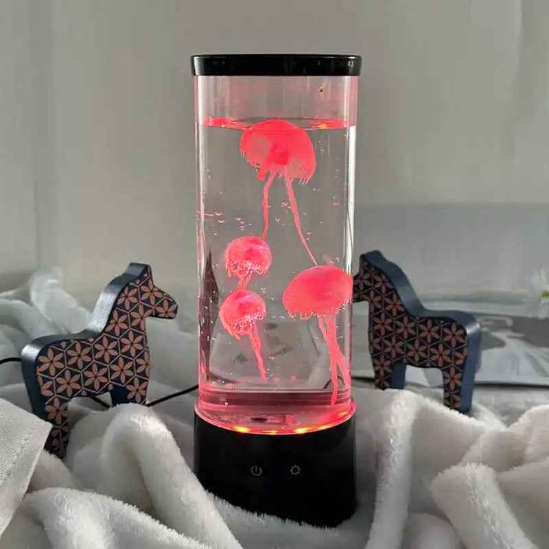 9-inch LED Colorful Jellyfish Lamp Amazon Hot Home Decoration Small Night Lamp Creative Ambience Light Exclusive For Cross-border