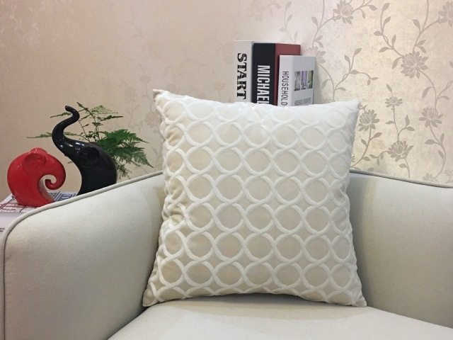 Housse de coussin décorative en flanelle pour canapé