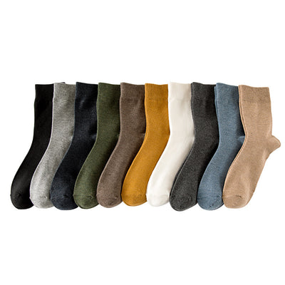 Tube Socks Autumn And Winter Solid Color