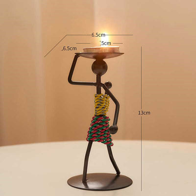 Creative Candle Holder Iron Home Decoration Kitchen Restaura