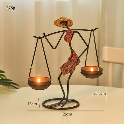 Creative Candle Holder Iron Home Decoration Kitchen Restaura