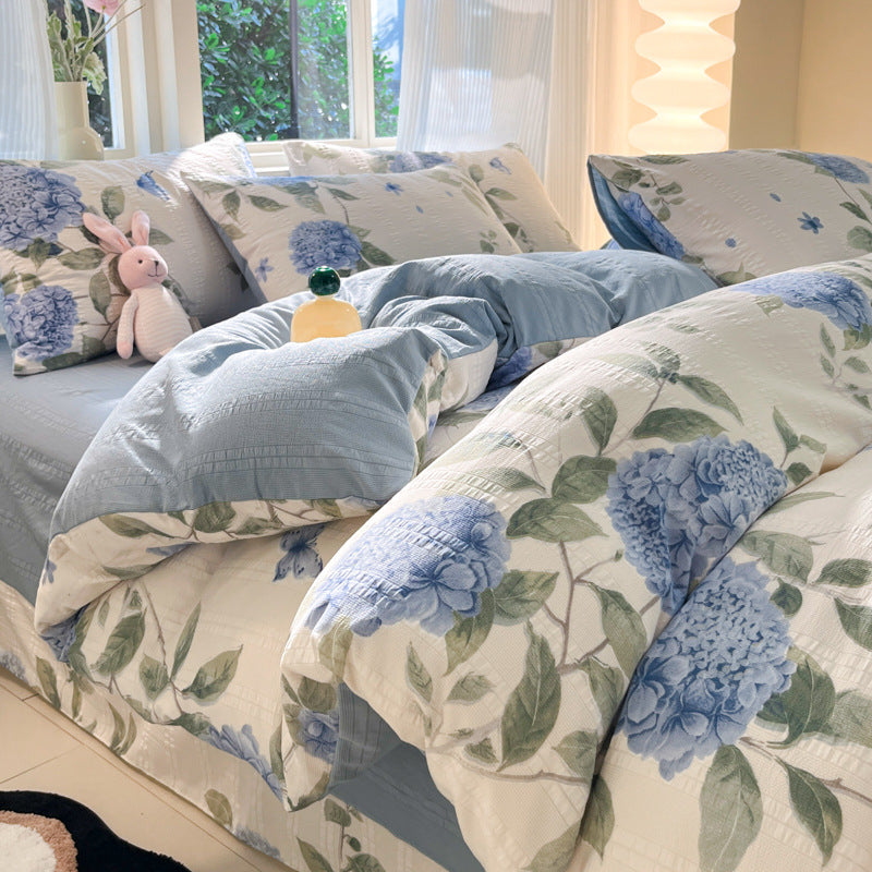 Ensemble de quatre pièces en coton filé nuage de classe A