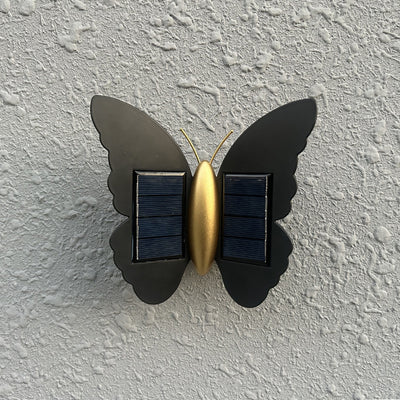 Outdoor Solar Wall Lamp Butterfly Wall Washer Simple Modern