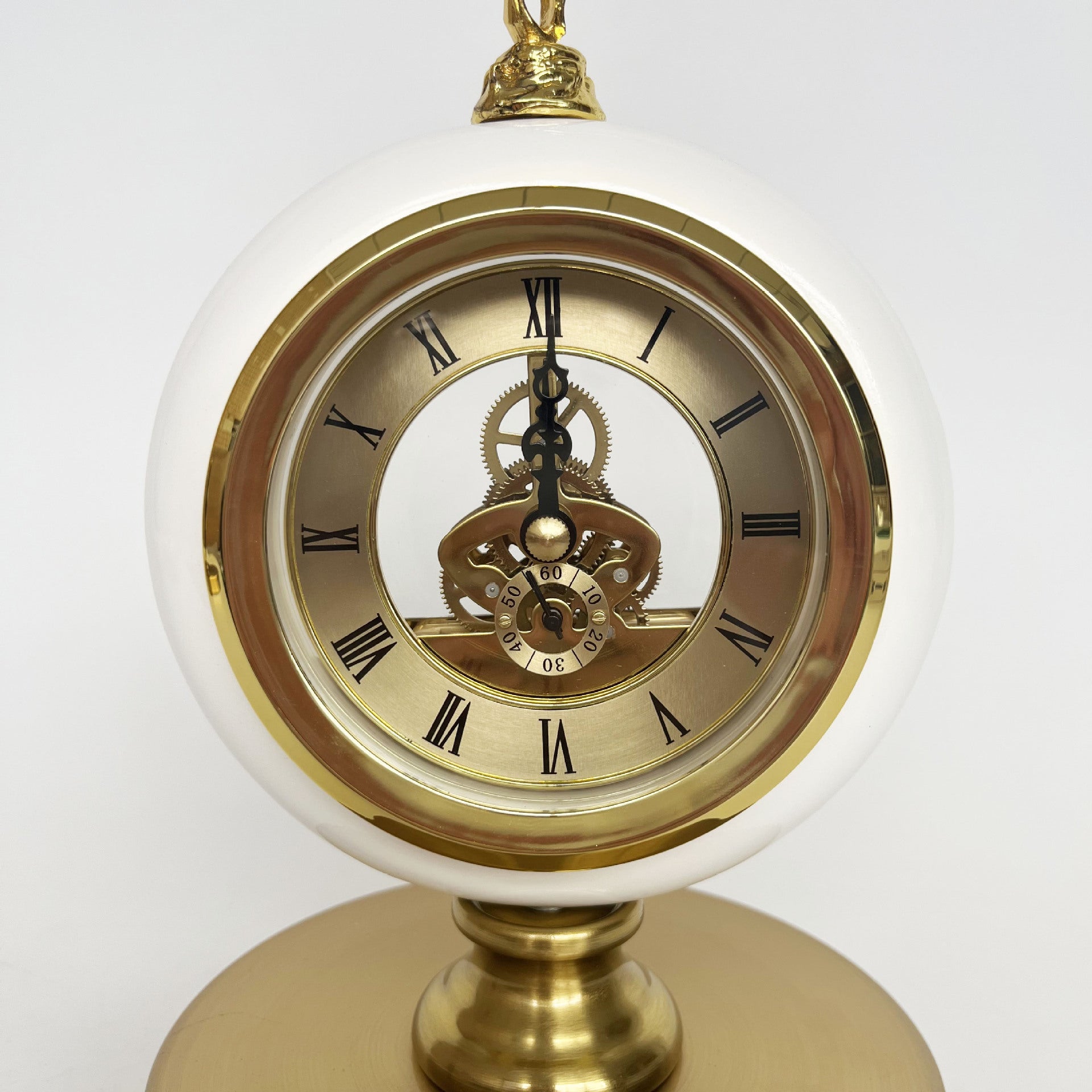 Light Luxury Table Clock Living Room Home Decoration Simple Mute