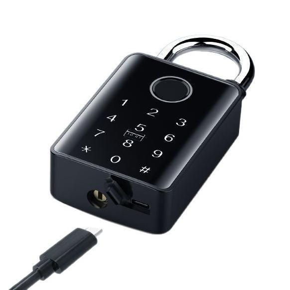 Control Fingerprint Large Padlock Warehouse Courtyard Box Truck