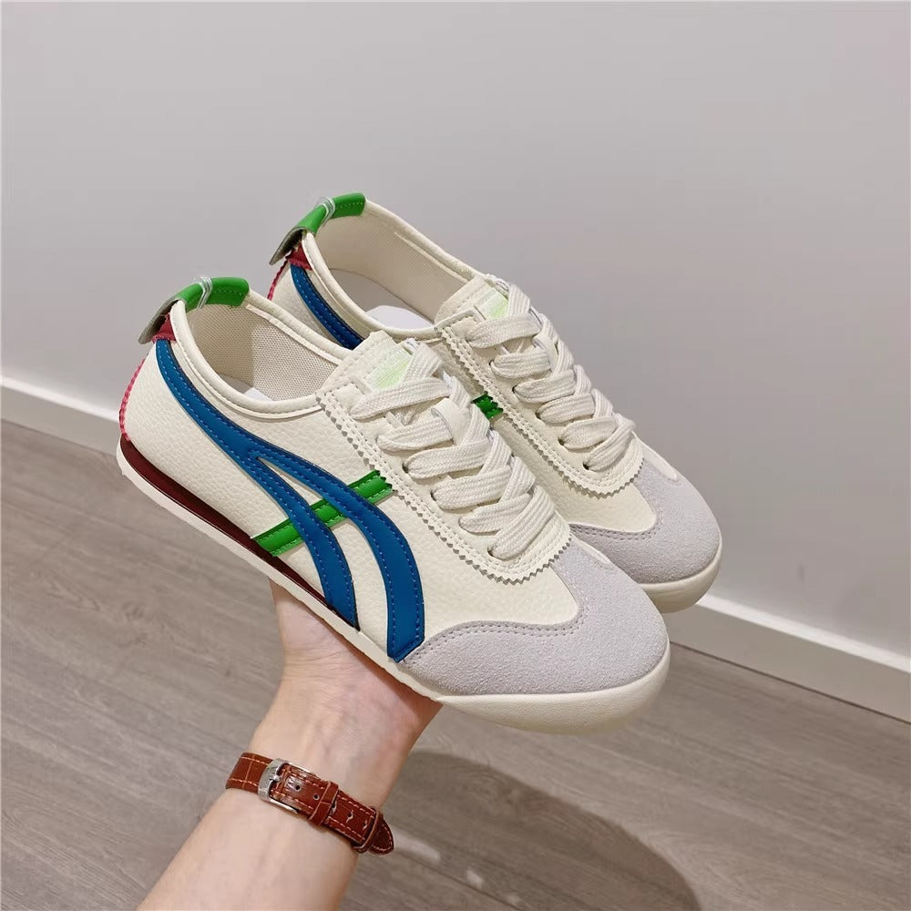 Women's Leather Thick-soled Breathable Mesh Cortez