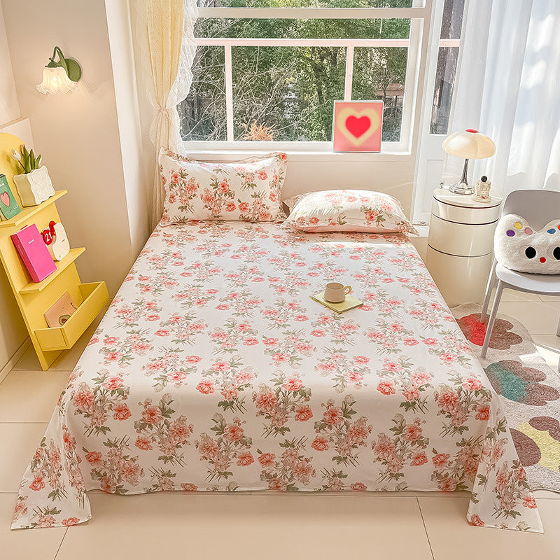 Drap de lit en coton à petits motifs floraux style Instagram