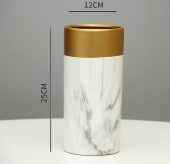 Ceramic vase flower arranger straight tube pendant