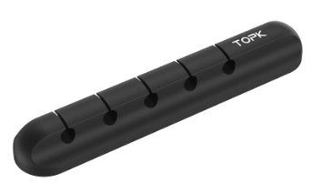 Cartão de gestão de cabos com fivela para armazenamento e organização de cabos de dados