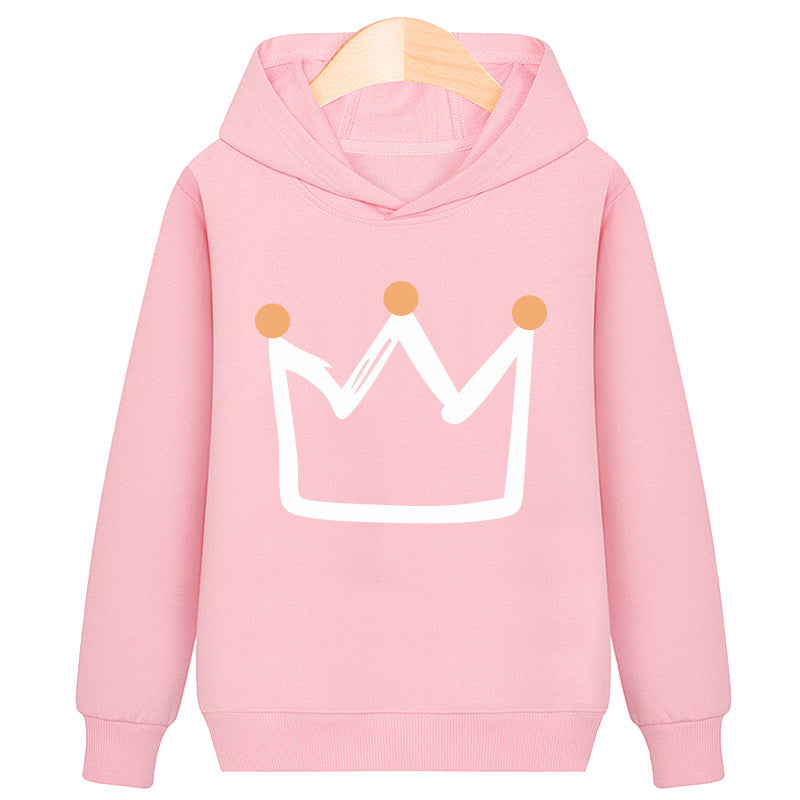 Sweat à capuche Crown en velours