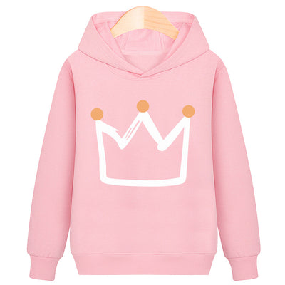 Sweat à capuche Crown en velours