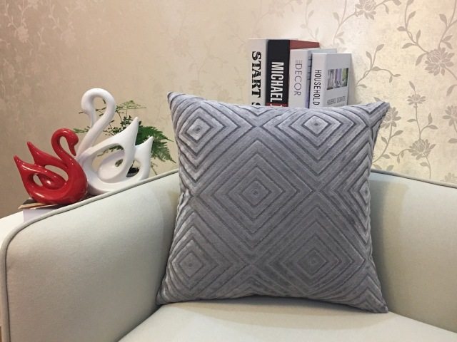 Housse de coussin décorative en flanelle pour canapé