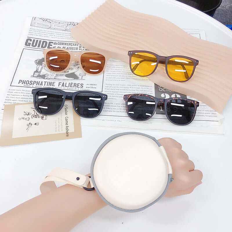 Trendy foldable women's sunglasses