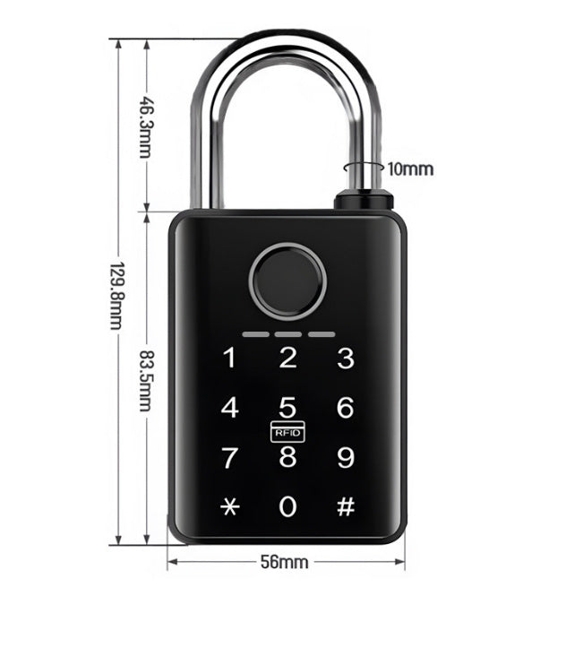 Control Fingerprint Large Padlock Warehouse Courtyard Box Truck