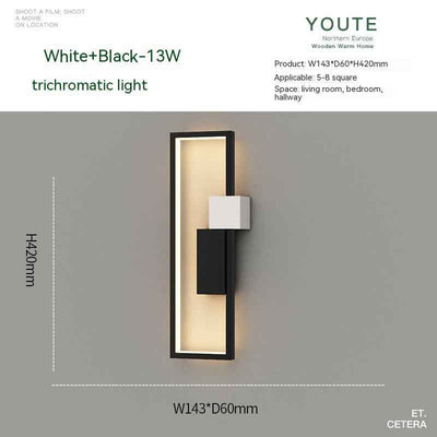 Bedroom Bedside Nordic Minimalism Wall Lamp Modern Minimalist