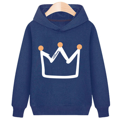 Sweat à capuche Crown en velours