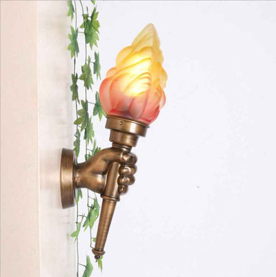 Creative torchbearer wall lamp