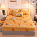 Drap-housse matelassé brossé style moderne, taie d'oreiller matelassée