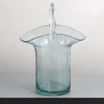 Nordic Living Room Transparent Glass Flower Arrangement Bag Vase Decoration