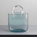 Nordic Living Room Transparent Glass Flower Arrangement Bag Vase Decoration