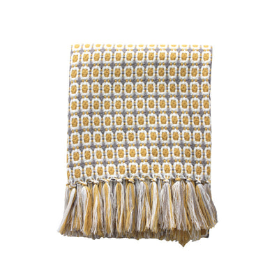 Pastoral Style Yellow Knitted Woolen Blanket - Firebrands