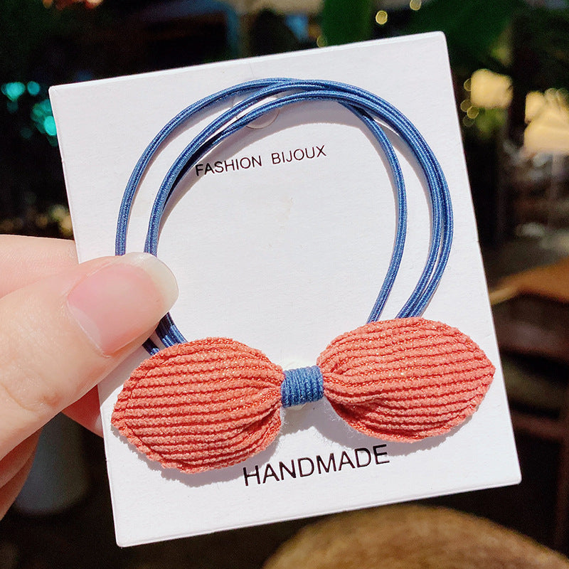 Children Tie The Hair Without Hurting The Hair Bowknot Rabbit Ear Rubber Band