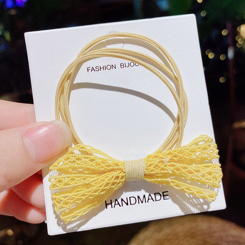 Children Tie The Hair Without Hurting The Hair Bowknot Rabbit Ear Rubber Band