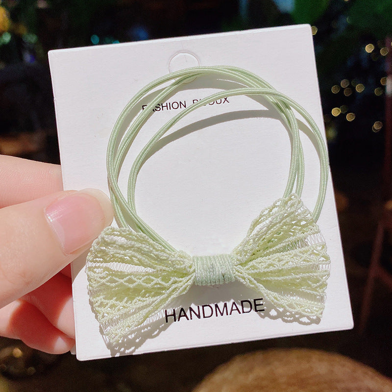 Children Tie The Hair Without Hurting The Hair Bowknot Rabbit Ear Rubber Band