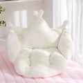 Tapete de chão preguiçoso de peluche imitando coelho