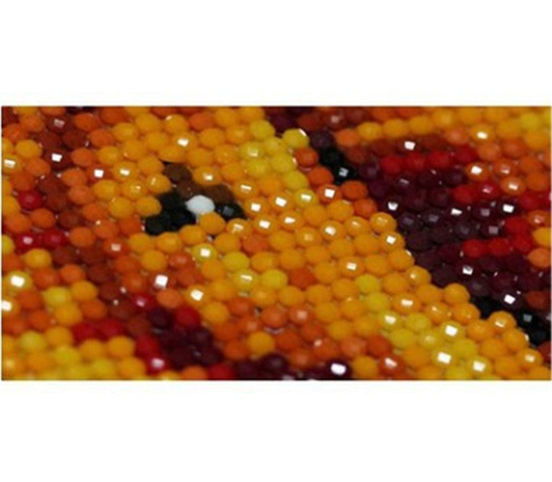 Peinture diamant 5D représentant une petite ville de nuit - Décoration entièrement réalisée en diamant