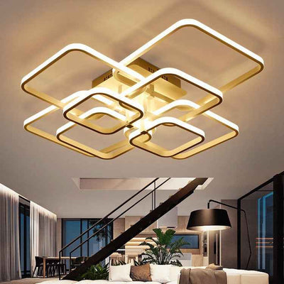 Modern Creative Square Dining Room Bedroom Lamp