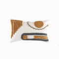 Housse de coussin indienne tuftée à la main, coussin décoratif en velours tressé style ethnique