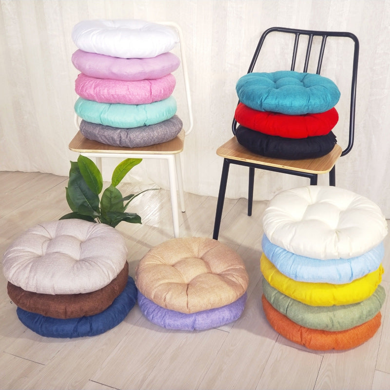 Coussin en coton et lin, coussin en forme de brioche vapeur, coussin futon japonais frais, coussin tatami
