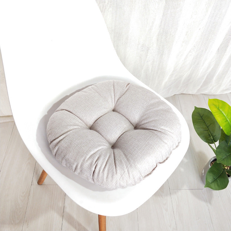 Coussin en coton et lin, coussin en forme de brioche vapeur, coussin futon japonais frais, coussin tatami