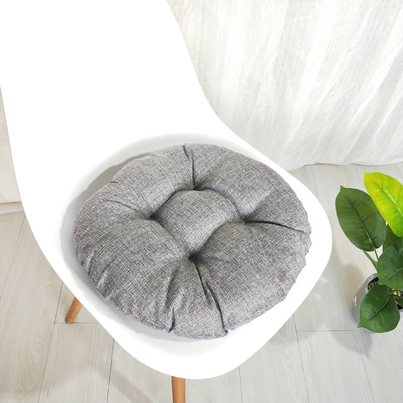 Coussin en coton et lin, coussin en forme de brioche vapeur, coussin futon japonais frais, coussin tatami