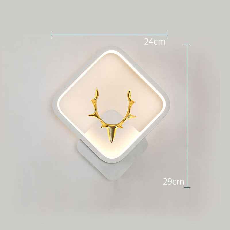 Art Deer Antler Wall Lamp