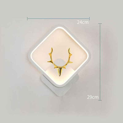 Art Deer Antler Wall Lamp