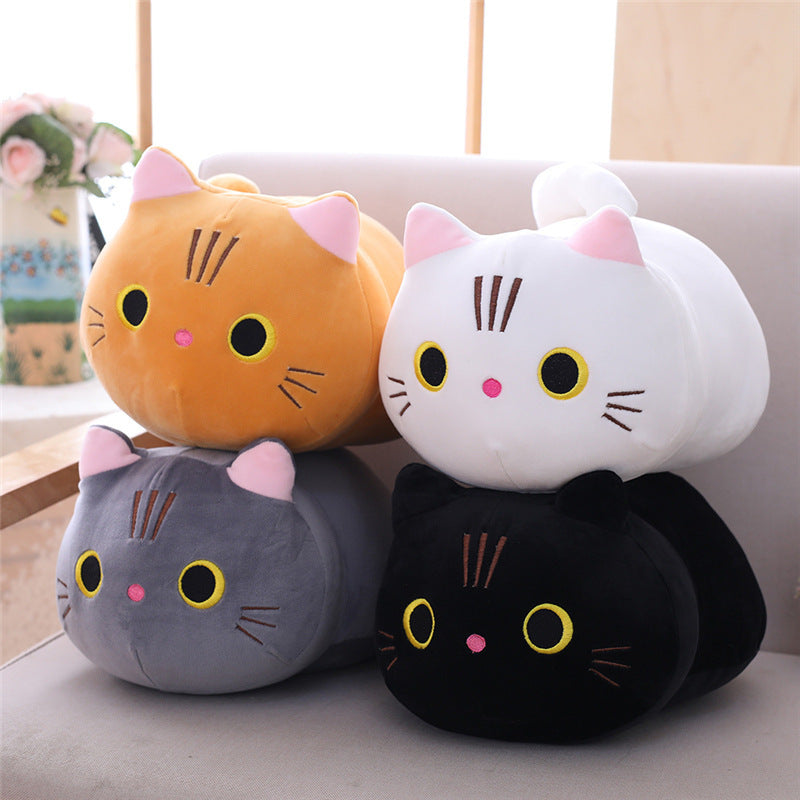Poupée en peluche chat dodu mignon, douce et mignonne, poupée de chiffon chat