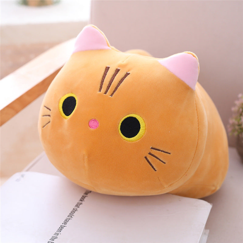 Poupée en peluche chat dodu mignon, douce et mignonne, poupée de chiffon chat