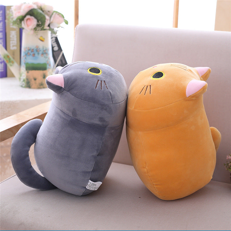 Poupée en peluche chat dodu mignon, douce et mignonne, poupée de chiffon chat