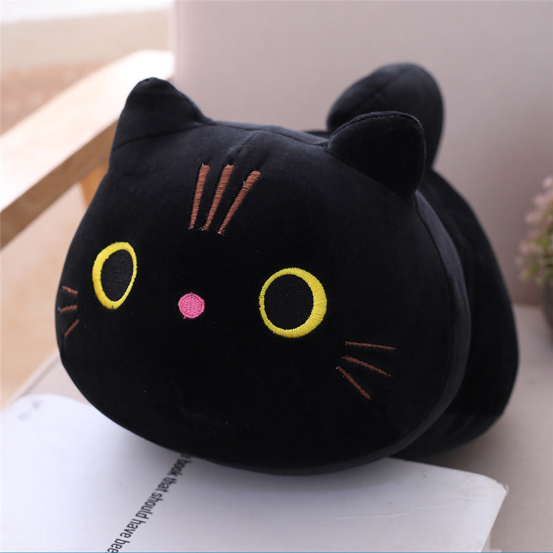 Poupée en peluche chat dodu mignon, douce et mignonne, poupée de chiffon chat