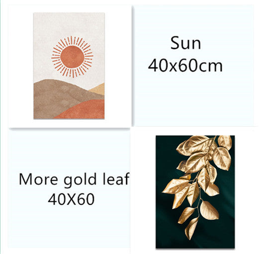 Tableau mural sur toile à la feuille d'or