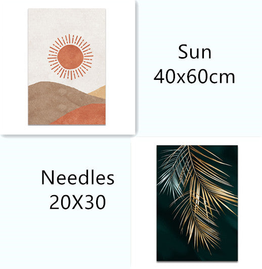 Tableau mural sur toile à la feuille d'or