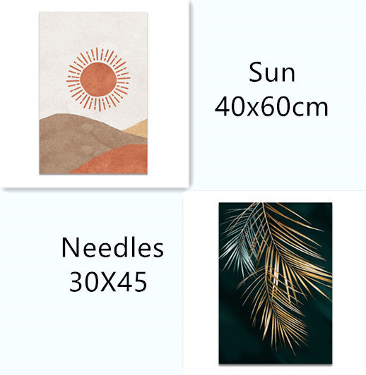 Tableau mural sur toile à la feuille d'or