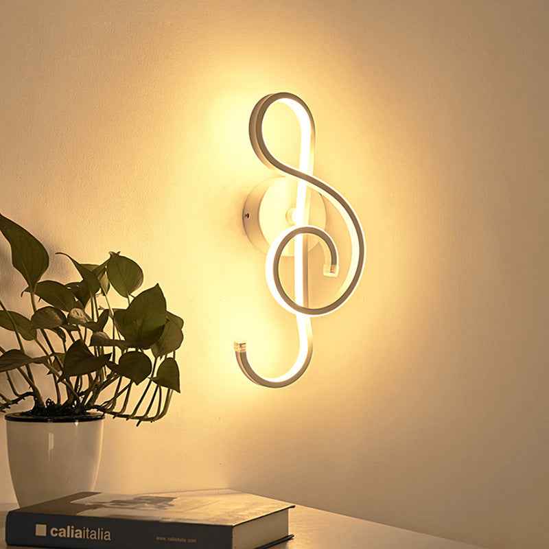 Creative Led Wall Lamp Musical Note Led Wall Lamp